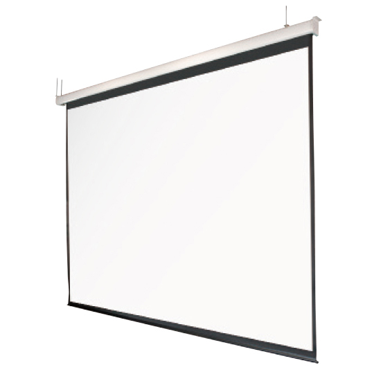 電動巻上スクリーン ケース入り大型タイプ 4:3/250型 オールホワイト