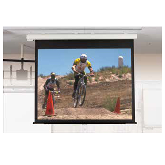 電動巻上スクリーン ケース入り スイングストップタイプ 16:9/80型 ファインホワイト