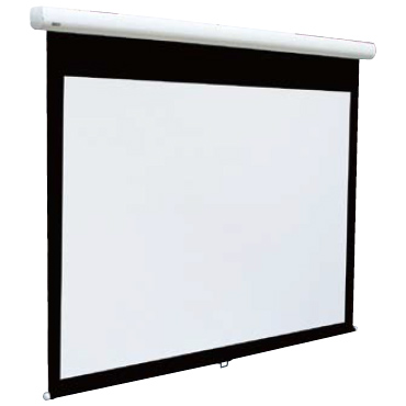スプリング巻上スクリーン 130インチ ホワイト 4:3サイズ