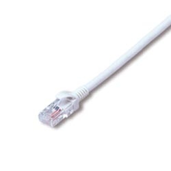 UTP 1000BASE-T対応LANケーブル コネクター付 白 単線導体 0.5mm X 4P 20m