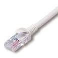 UTP 1000BASE-T対応LANケーブル コネクター付 白 単線導体 0.5mm X 4P 30m
