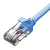 UTP カテゴリー6LANケーブル コネクター付 ライトブルー より線導体 AWG24 X 4P 20m