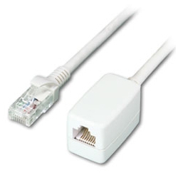 UTP CAT6 延長LANケーブル コネクター付 白 より線導体 4P 10m