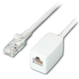 UTP CAT6 延長LANケーブル コネクター付 白 より線導体 4P 3m