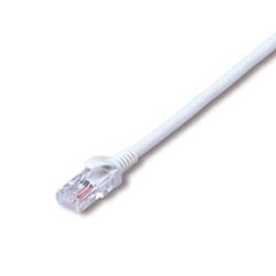 UTP 1000BASE-T対応LANケーブル コネクター付 白 単線導体 0.5mm X 4P 40m