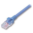 簡易包装 UTPC5e対応LANケーブル コネクター付 ライトブルー より線AWG24 X 4P10m