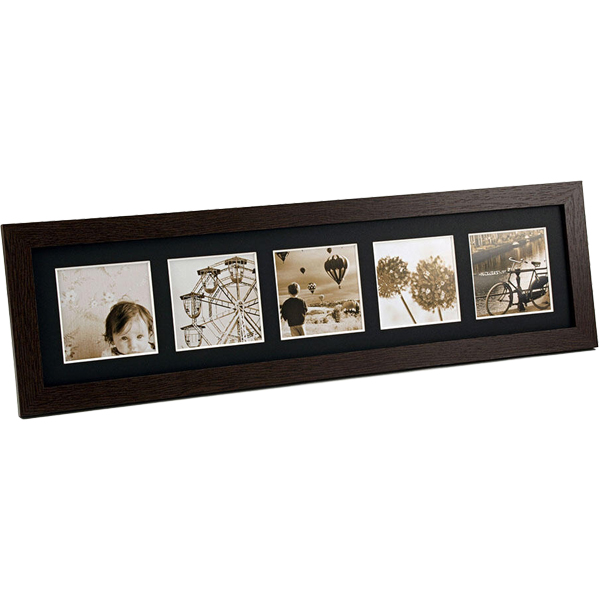 ましかく窓フレーム 5窓 ブラウン PS-MS-5-BR