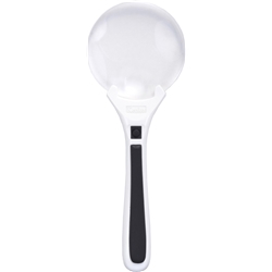 [手持ちルーペ ] LEDライト付きツインフォーカスルーペ 75mm PKC-012