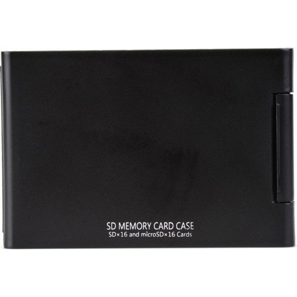 SDメモリーカードケースAS 16枚収納 ブラック
