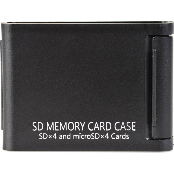 SDメモリーカードケースAS 4枚収納 ブラック