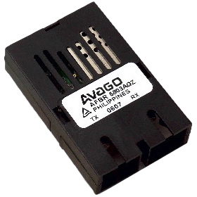 ファストイーサネット（100Base-FX）/ATM/FDDI用 125MBd MMFトランシーバ 広温度範囲（-40℃～100℃） RoHS準拠