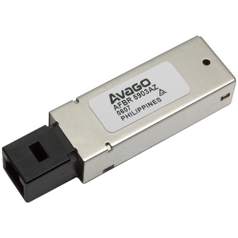 ファストイーサネット（100Base-FX）/ATM/FDDI用 125MBd MMFトランシーバ 2x5 広温度範囲（-40℃ ～ 85℃）