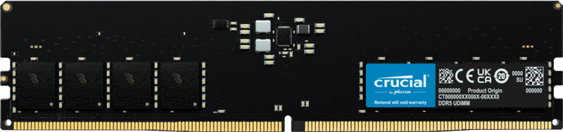 Crucial 16GB DDR5-4800 UDIMM CL40 (16Gbit)