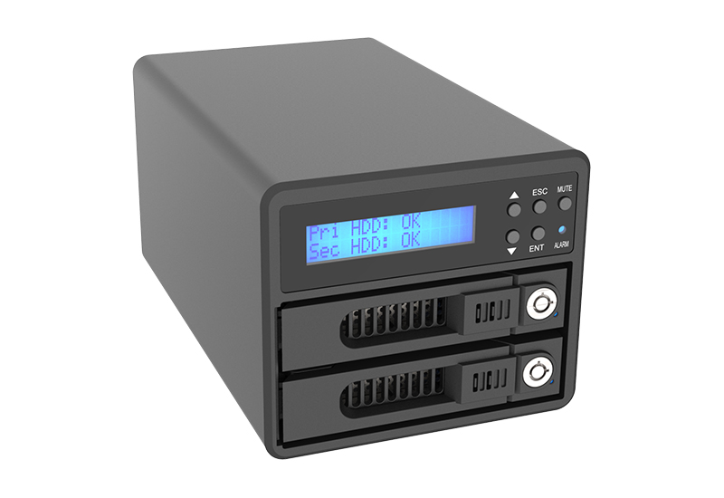 RAIDON 2Bay 3680 USB 3.1 Type C、Black External Storage with USB C-A cable