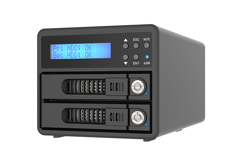 RAIDON 2Bay 3680 USB 3.1 Type C、Black External Storage with USB C-A cable