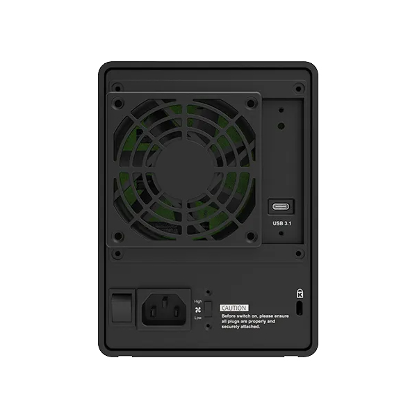 4 Bay GT5640-B31 USB3.2 External Storage with C-C cable (could turn off any drive by front power switch button)