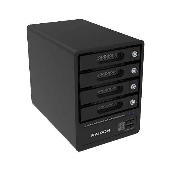 4 Bay GT5640-B31 USB3.2 External Storage with C-C cable (could turn off any drive by front power switch button)