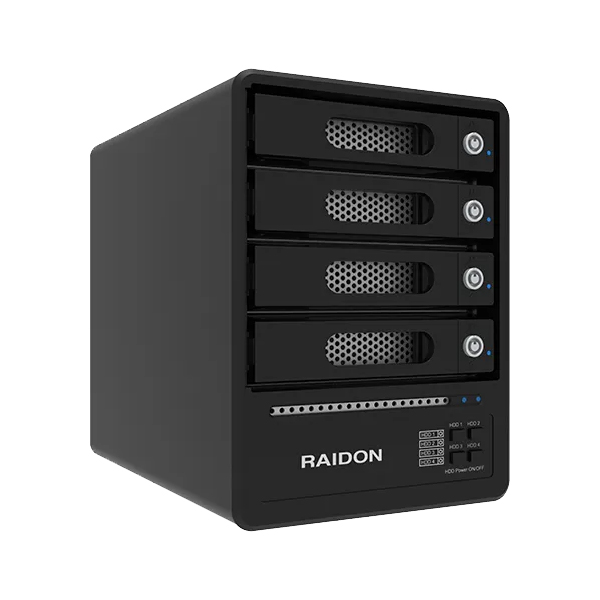 4 Bay GT5640-B31 USB3.2 External Storage with C-C cable (could turn off any drive by front power switch button)
