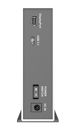 1 Bay USB3.2 Type-C External Storage adding Power Delivery and Display Port (Silver)