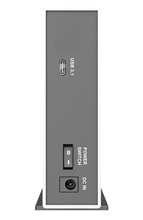 1 Bay USB3.2 Type-C External Storage with 1 x USB C-C cable addition 1 x C-A cable (Silver)