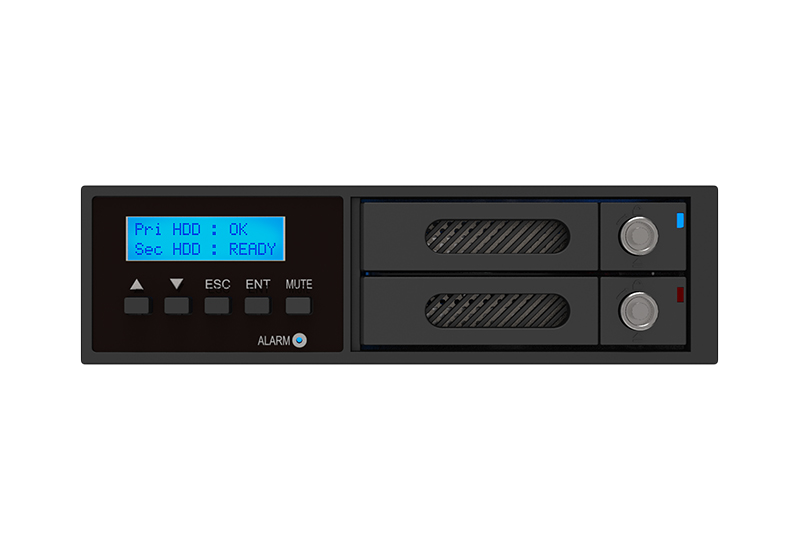 RAIDON RAID 0/1 内蔵 2Bay 2022S 6G RAID Module 2* 2.5 SATA Drive SATA III *1 リムーバブルトレイ w/ key-lock LCD