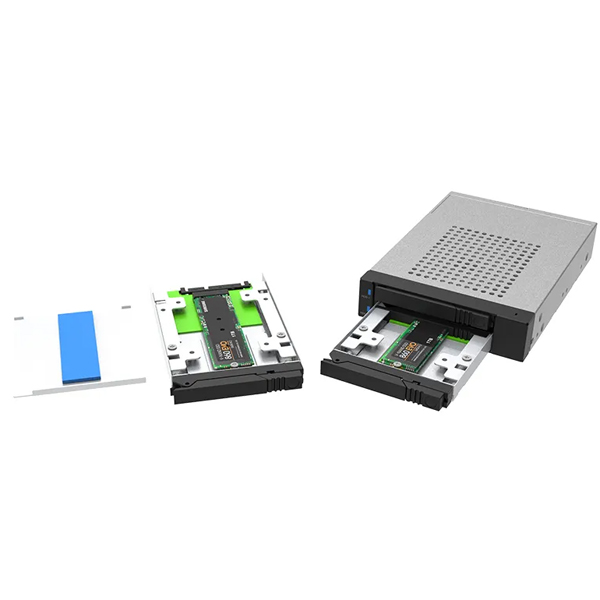 Internal 2bay 8776 6G JBOD Module with new metal tray + support M.2 SATA SSD