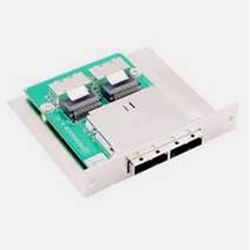 内部miniSAS to 外部miniSAS変換ブラケットx2PortSCSI-1パネル形状