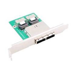 内部miniSAS to 外部miniSAS変換ブラケットx2PortPC側