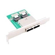 内部miniSAS to 外部miniSAS変換ブラケットx2PortPC側