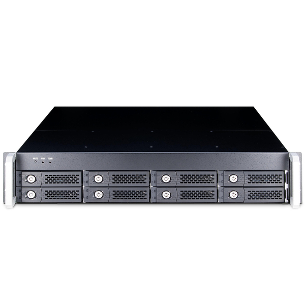 2U 8bay Thunderbolt3 JBOD PCIe expansion付 400W Single PSU Thunderbolt 2M cable 1本添付