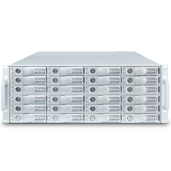 4U 24bay Thunderbolt3 JBOD PCIe expansion付 650W redundnat PSU 2M cable 1本添付