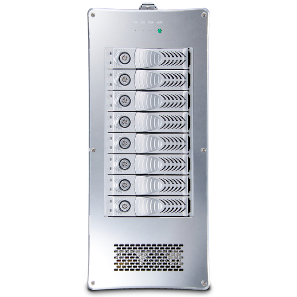 Desktop 8bay Thunderbolt3 RAID storage 300W single PSU Thunderbolt 2M cable 1本添付