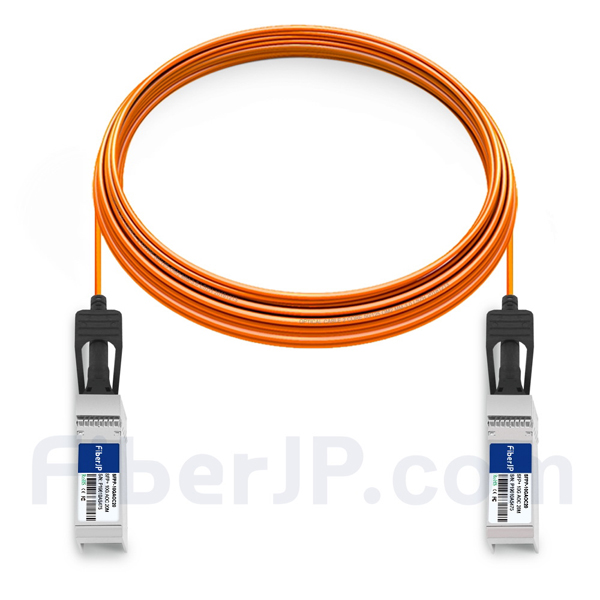 FiberJP.com 20m(33ft) 汎用互換 10G SFP+アクティブオプティカルケーブル(AOC)