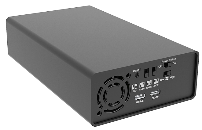 2 Bay M.2 NVMe SSD 外付RAID