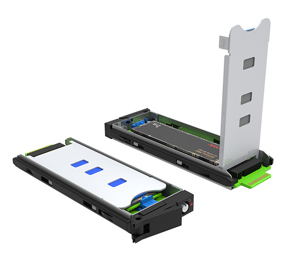 2 Bay UR2M-B32 M.2 NVMe SSD RAID外付Storage M.2 SSD