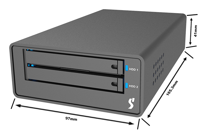 2 Bay USB3.2 Gen2 Type-C Storage interface Support M.2 SATA SSD with USB C - C cable