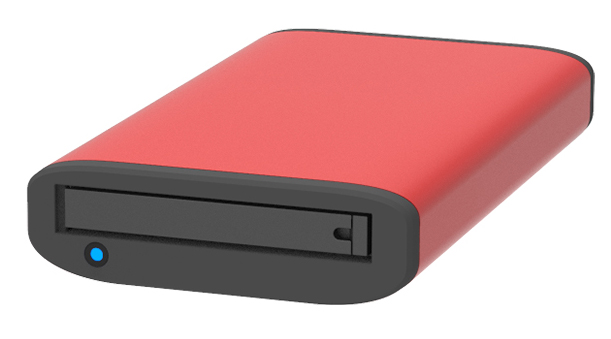 1 Bay USB3.2 Gen2 Type-C Storage Red interface Support M.2 SATA SSD with USB C - C & C-A cable