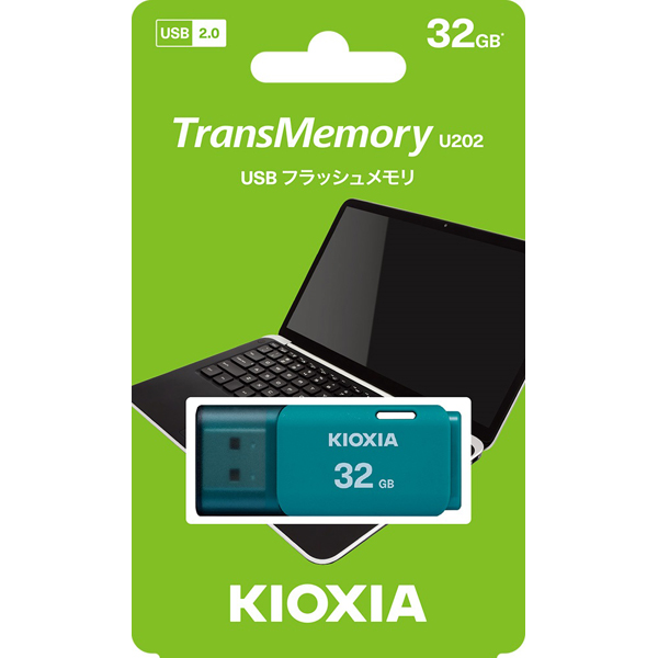 USBフラッシュメモリ TransMemory 32GB ライトブルー