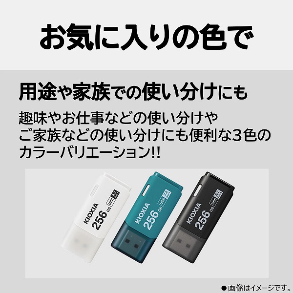 USBフラッシュメモリ TransMemory U301 ライトブルー 256GB