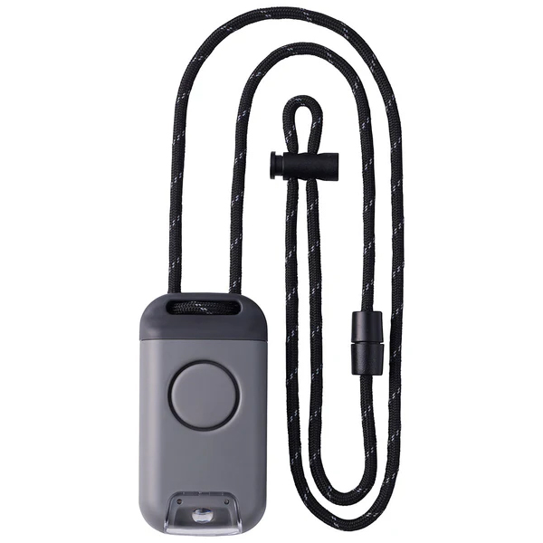 防犯ブザー付きポータブルライト「ポタラ」 黒