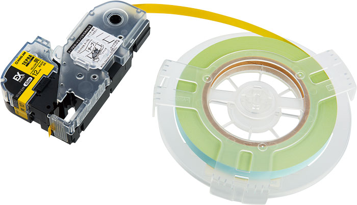 テプラPROテープ EX詰替ロングテープ 黄 12mm幅