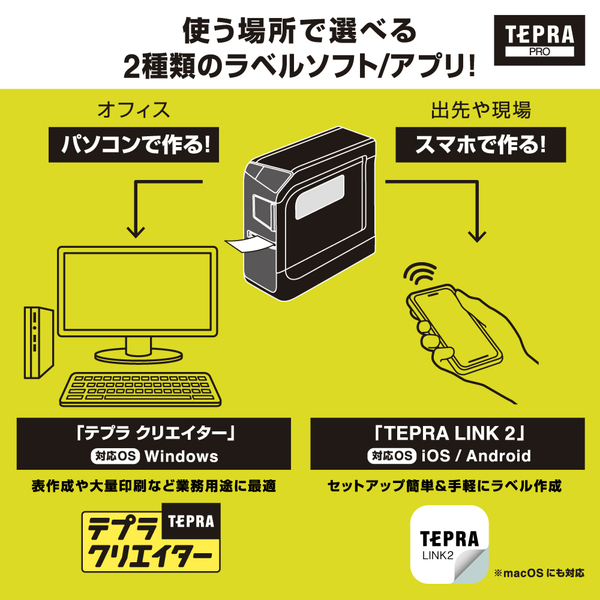 ラベルプリンター「テプラ」PRO SR-R5600P