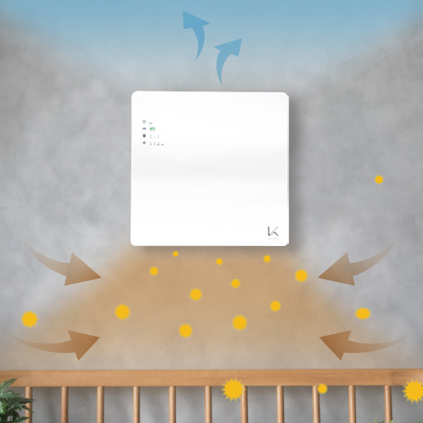 ターンド・ケイ 壁掛薄型脱臭機 花粉フィルター付き