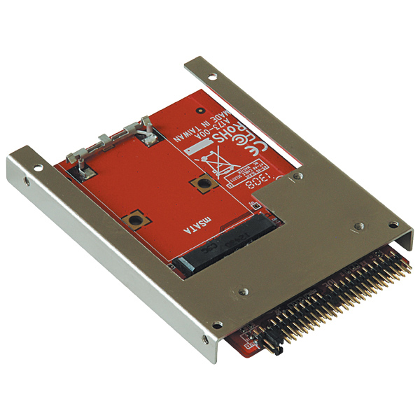 変換基板/mSATA SSD→2.5インチIDE(44ピン)コネクタ KRHK-MSATA/I9