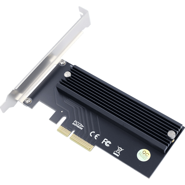 M.2 NVMe SSD増設 SSD用ヒートシンク付きインターフェイス M.2H-PCIE