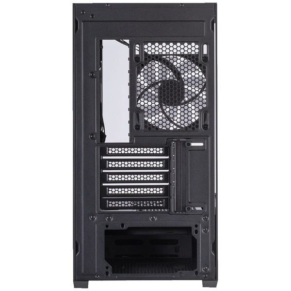 玄人志向  KRC-mT01シリーズ Micro ATXマザーボード対応 ガラスパネル(フロント・左サイド)採用 ARGBファン搭載 ピラーレスPCケース (ブラック)　KRC-mT01B
