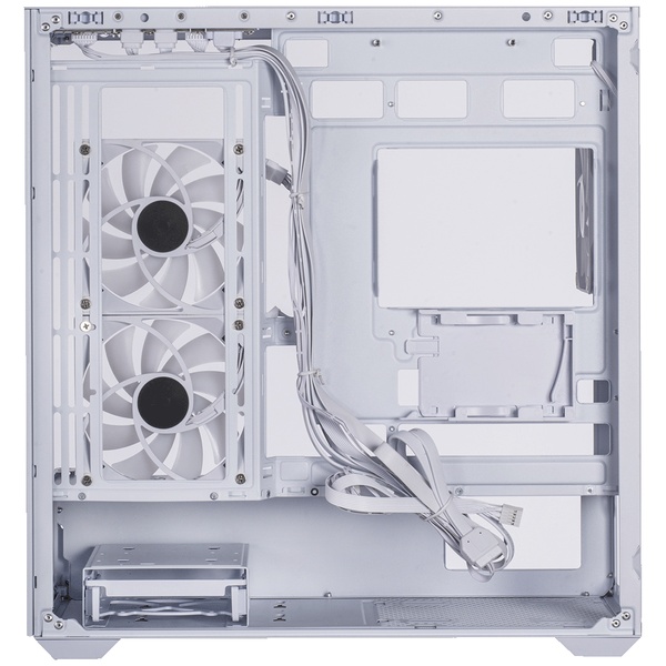 KRC-mT01シリーズ Micro ATXマザーボード対応 ガラスパネル(フロント・左サイド)採用 ARGBファン搭載 ピラーレスPCケース (ホワイト)