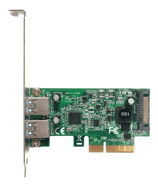 ASMedia社製 ASM3142搭載 USB3.2 Gen2 Type-A インターフェース(PCI-Express x4接続)
