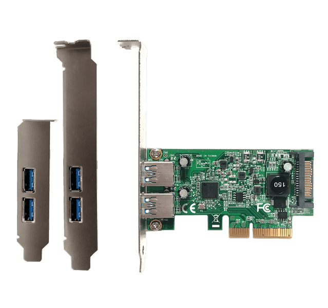 ASMedia社製 ASM3142搭載 USB3.2 Gen2 Type-A インターフェース(PCI-Express x4接続)