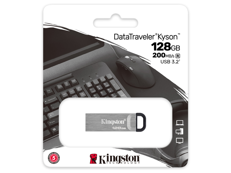 128GB USB3.2 Gen 1 DataTraveler Kyson
